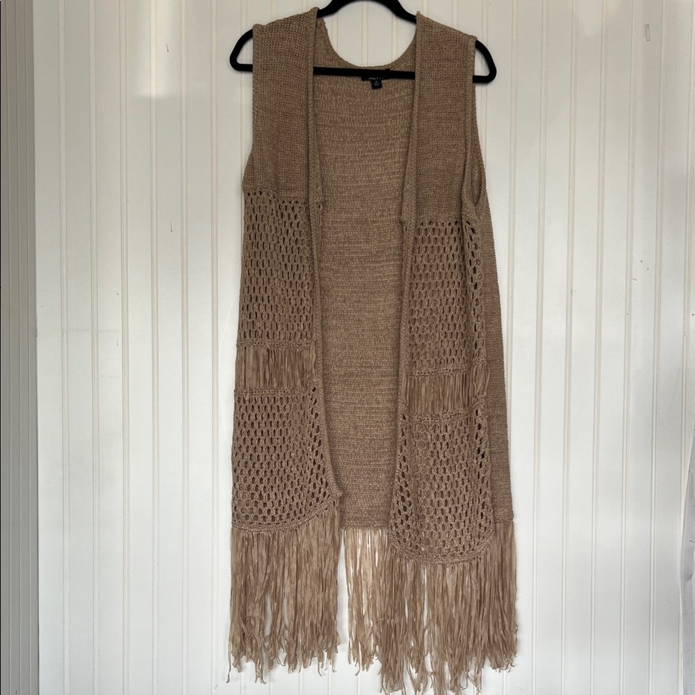 Alyx Tan Knit Fringe Vest